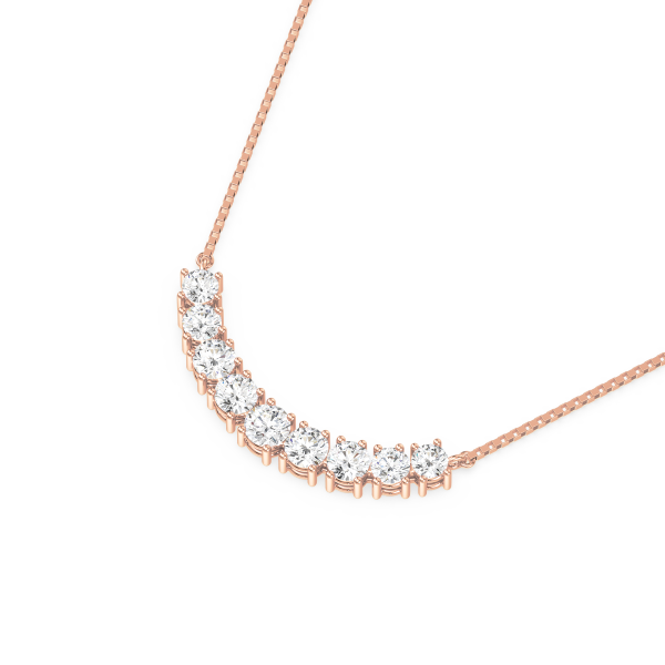 Radiant Curve Diamond Necklace - Image 2