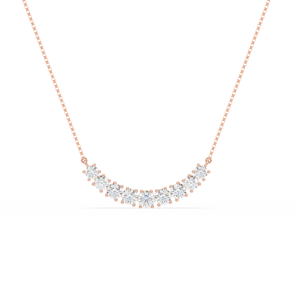 Radiant Curve Diamond Necklace