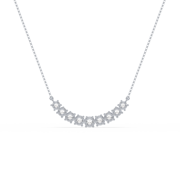 Radiant Curve Diamond Necklace - Image 3