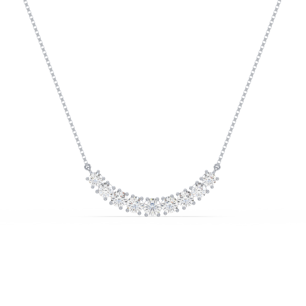 Radiant Curve Diamond Necklace - Image 6