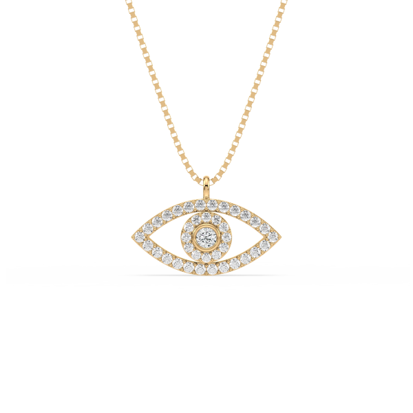 Diamond Evil Eye Pendant