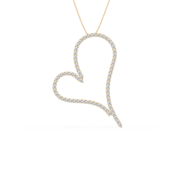 Diamond Open Heart Pendant
